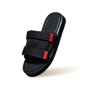 Breezy Fluff Sandals : Black