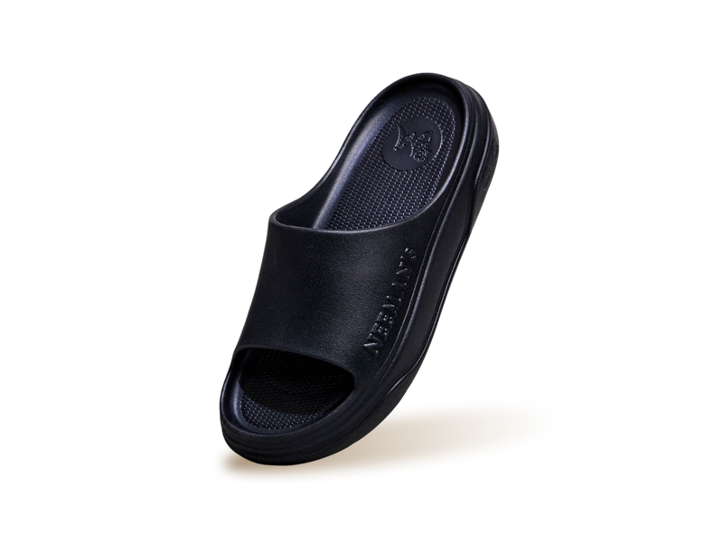 Cushers Slides For Men : Black