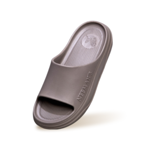 Cushers Slides For Men : Goat Grey