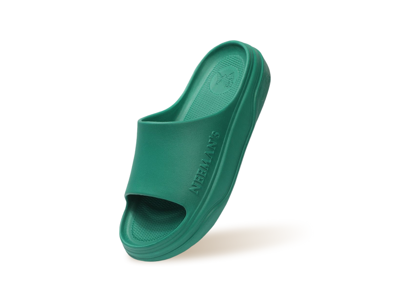 Cushers Slides For Men : Pepper Green
