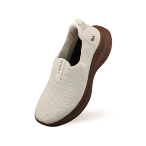 Ease Flow Slip Ons : Ivory Brown