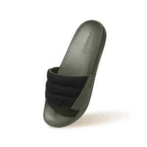 Squooshy Slides for Men : Olive-Black