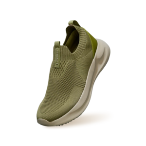 Flex Rib Slip Ons : Olive