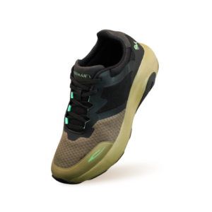 Color Block Sneakers for Women : Olive Black