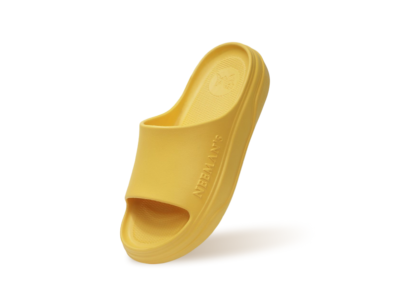 Cushers Slides For Men : Yellow